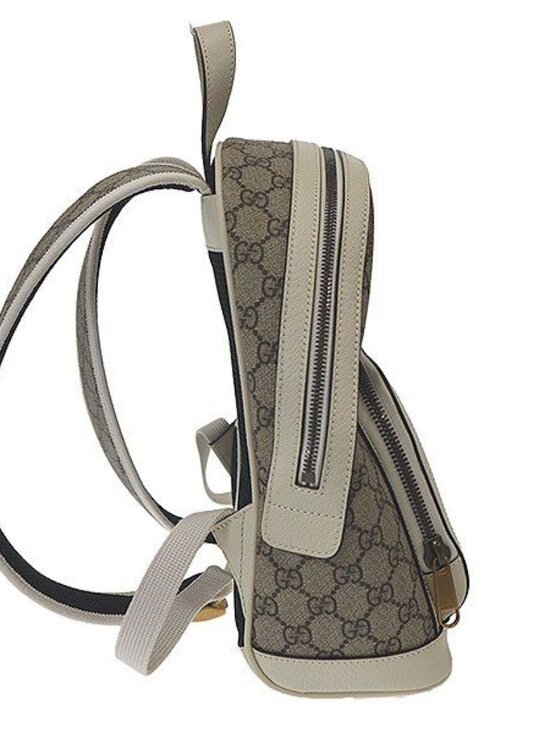 Gucci Ophidia GG Supreme Backpack Gray White Graywhite